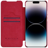 Ümbris kaanega Nillkin Qin Pro Leather Samsung Galaxy S22 Plus (punane)