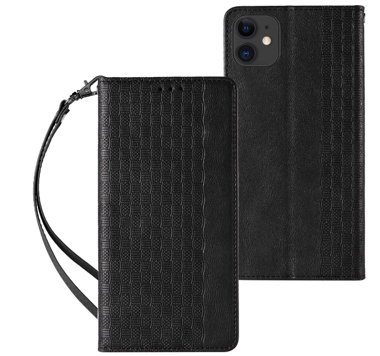 Ümbris kaanega Pouch Wallet iPhone 13 Pro Max (must)