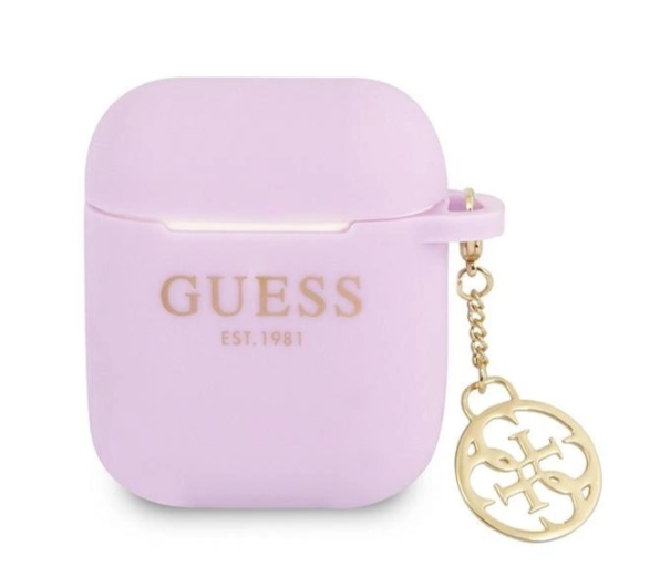 Silikoonümbris Guess GUA2LSC4EU AirPods 1 / 2 (helelilla)
