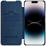 Ümbris Nillkin Qin Pro Leather iPhone 14 (sininе)