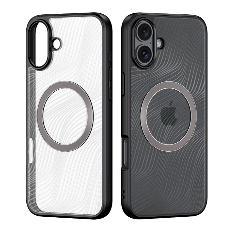 Ümbris Dux Ducis Aimo Mag iPhone 16 Plus (läbipaistev / must)