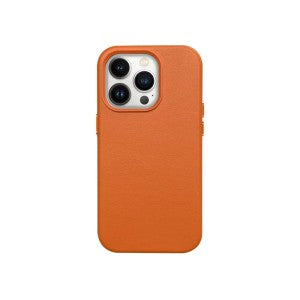 Ümbris Mag Leather Apple iPhone 14 (orange)