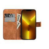 Ümbris kaanega TENDER Book iPhone 16 Pro Max (pruun)