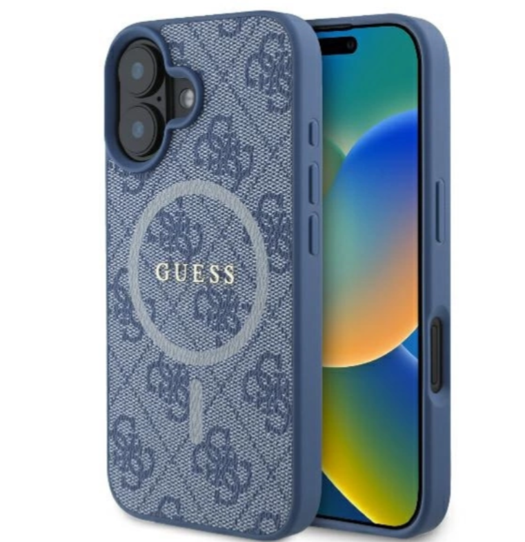 Guess Magsafe Ümbris GUHMP16SG4GFRB iPhone 16 (sinine)