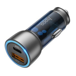 Autolaadija Hoco NZ6 PD45W 2xType-C / 1xUSB-A (.must)