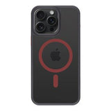 Ümbris Superstealth MagSafe iPhone 15 Pro Max (punane/must)