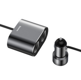 Autolaadija Baseus High Efficiency CRDYQ-01 2xUSB 3.1A + 2x12V (must)