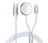 Juhe Joyroom 2in1 USB-A / Lighting+Apple Watch (1.5m / valge)