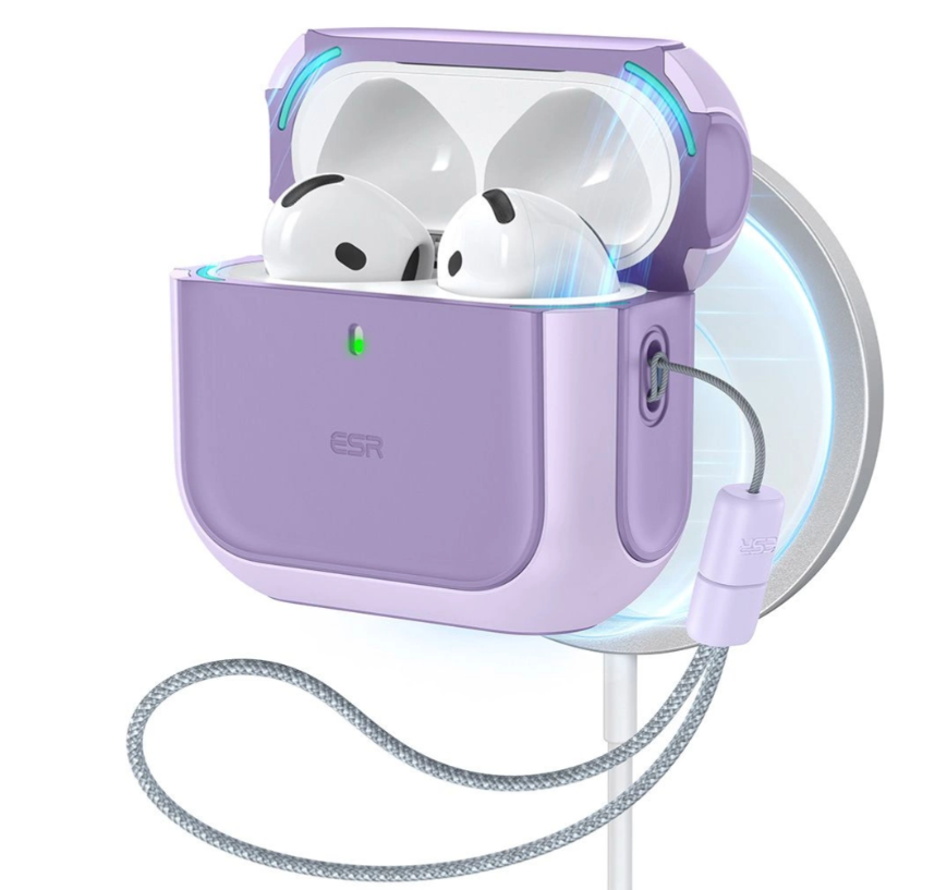 Ümbris ESR Orbit Halolock MagSafe Apple AirPods 4 (lilla)