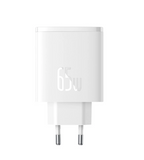 Laadija Baseus Cube Pro USB/2xType-C 65W (valge)