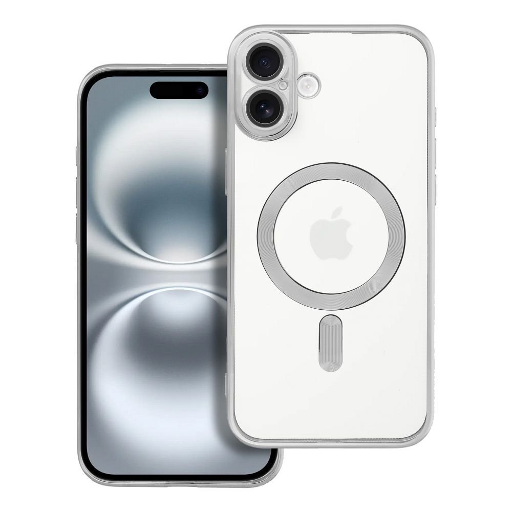 Ümbris MagSafe Electro Mag iPhone 16 Plus (läbipaistev/hõbe)
