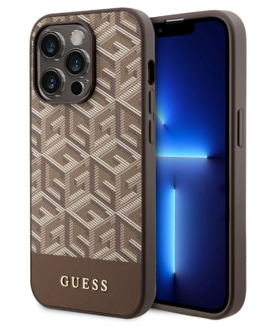 Guess MagSafe Ümbris GUHMP15LHGCFSEW  iPhone 15 Pro (pruun)