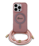Guess ümbris Magsafe GUHMP16SHCTSGNSP iPhone 16 (roosa)