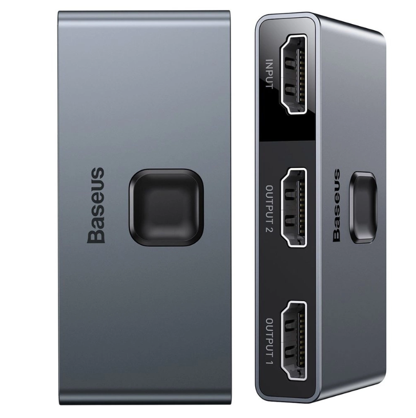 Baseus CAHUB-BC0G switch HDMI - 2x HDMI 4K / 30 Hz (hall)