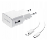 Laadija originaal Samsung EP-TA200NWE + Type-C 15W (valge)
