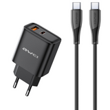Charger Awei PD81C-EU USB / Type-C + Type-C/Type-C (must)