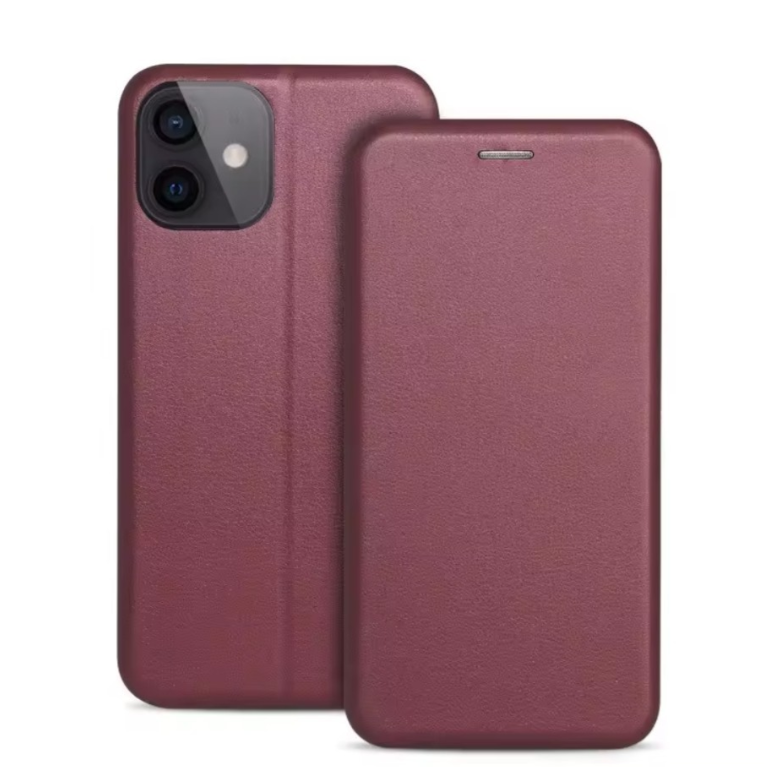 Ümbris kaanega Book Elegance Xiaomi Redmi 14C / Redmi A4 / Poco C75 (viinamari)