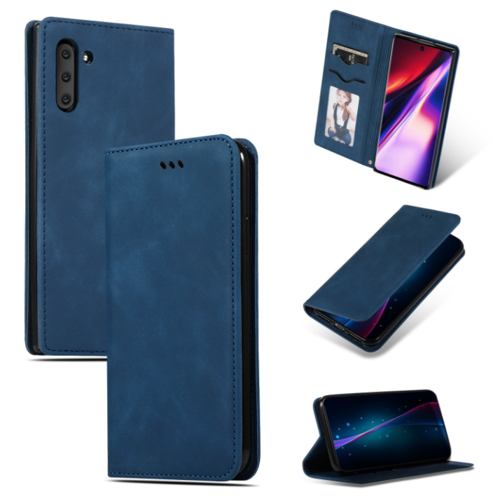 Ümbris kaanega Business Style Samsung S918 S23 Ultra (tumesinine)