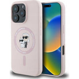 Ümbris Karl Lagerfeld KLHMP16SSCMKCRHP MagSafe iPhone 16 (roosa)