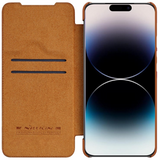 Ümbris Nillkin Qin Pro Leather iPhone 14 Pro Max (pruun)