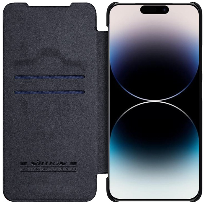 Ümbris Nillkin Qin Pro Leather iPhone 14 Pro Max (must)