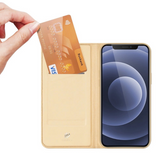 Ümbris kaanega Dux Ducis "Skin Pro" iPhone 13 mini (kuldne)