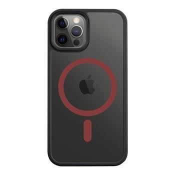 Ümbris Superstealth MagSafe iPhone 12 / iPhone 12 Pro (punane/must)