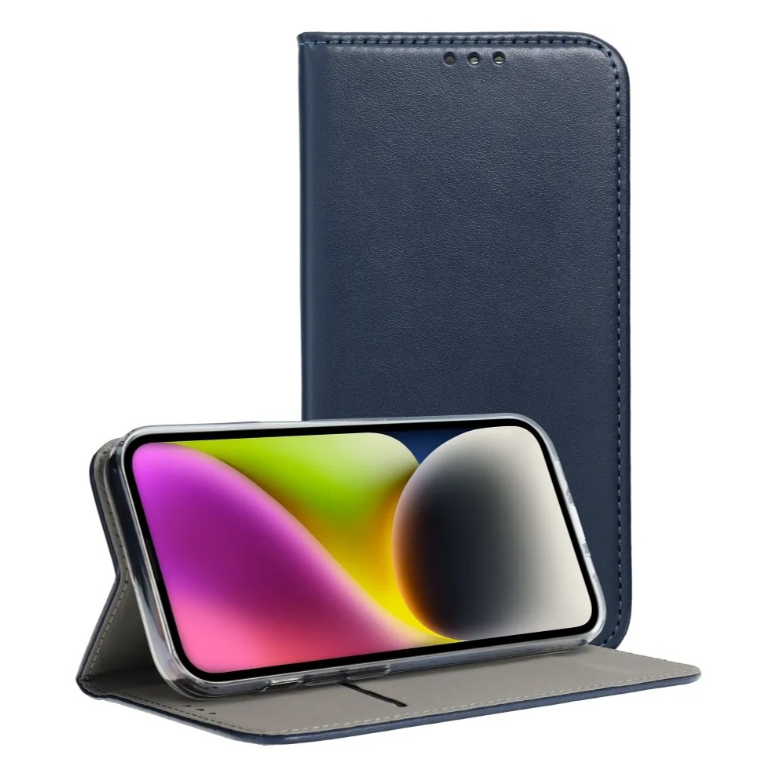 Ümbris kaanega Smart Magnetic Xiaomi Redmi 13 4G / Redmi 13 5G / Poco M6 4G (sinine)