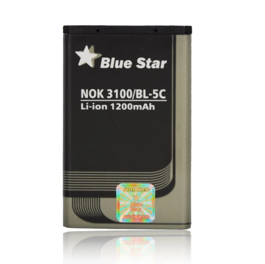 Aku Nokia BL-5C 3100/3650/6230/3110 blue Star Premium 1200 Mah