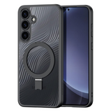 Ümbris Dux Ducis Aimo Mag Ring Stand Samsung S25 (läbipaistev / must)