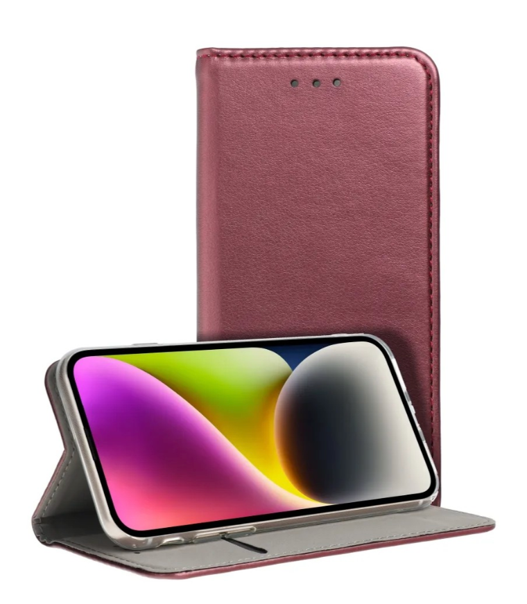Ümbris kaanega Smart Magnetic Samsung Galaxy A566 A56 5G (viinamari)
