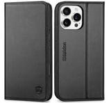 Ümbris kaanega Shieldon iPhone 15 Plus MagSafe+Wallet (must)