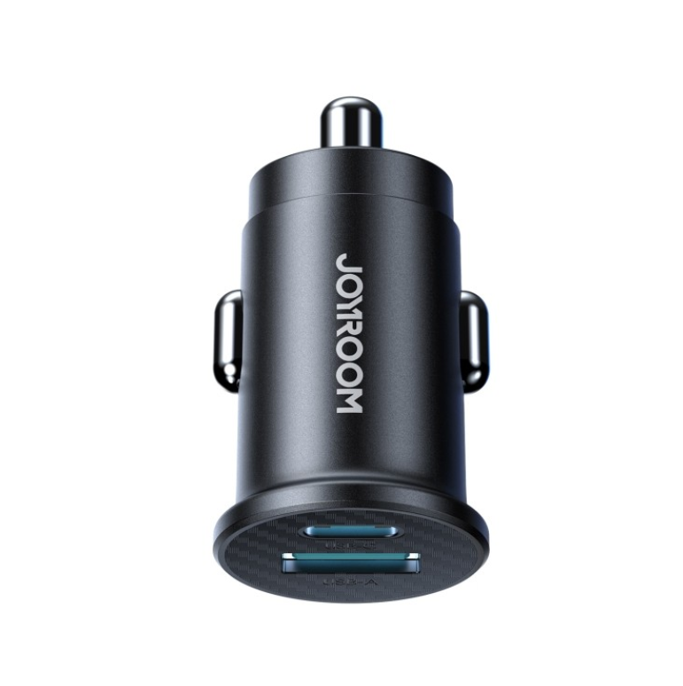 Autolaadija Joyroom JR-CCN16 USB-A USB-C 15W (must) — SkyMobile e-pood