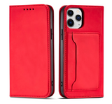 Ümbris kaanega Pouch Card Wallet iPhone 14 Pro (punane)