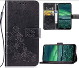 Ümbris kaanega Flower Book Samsung A226 A22 5G (must)