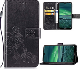 Ümbris kaanega Flower Book Samsung A15 4G/ A156 A15 5G (must)