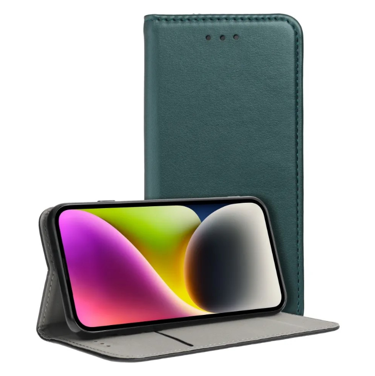 Ümbris kaanega Smart Magnetic Xiaomi Poco X4 Pro 5G (tumeroheline)