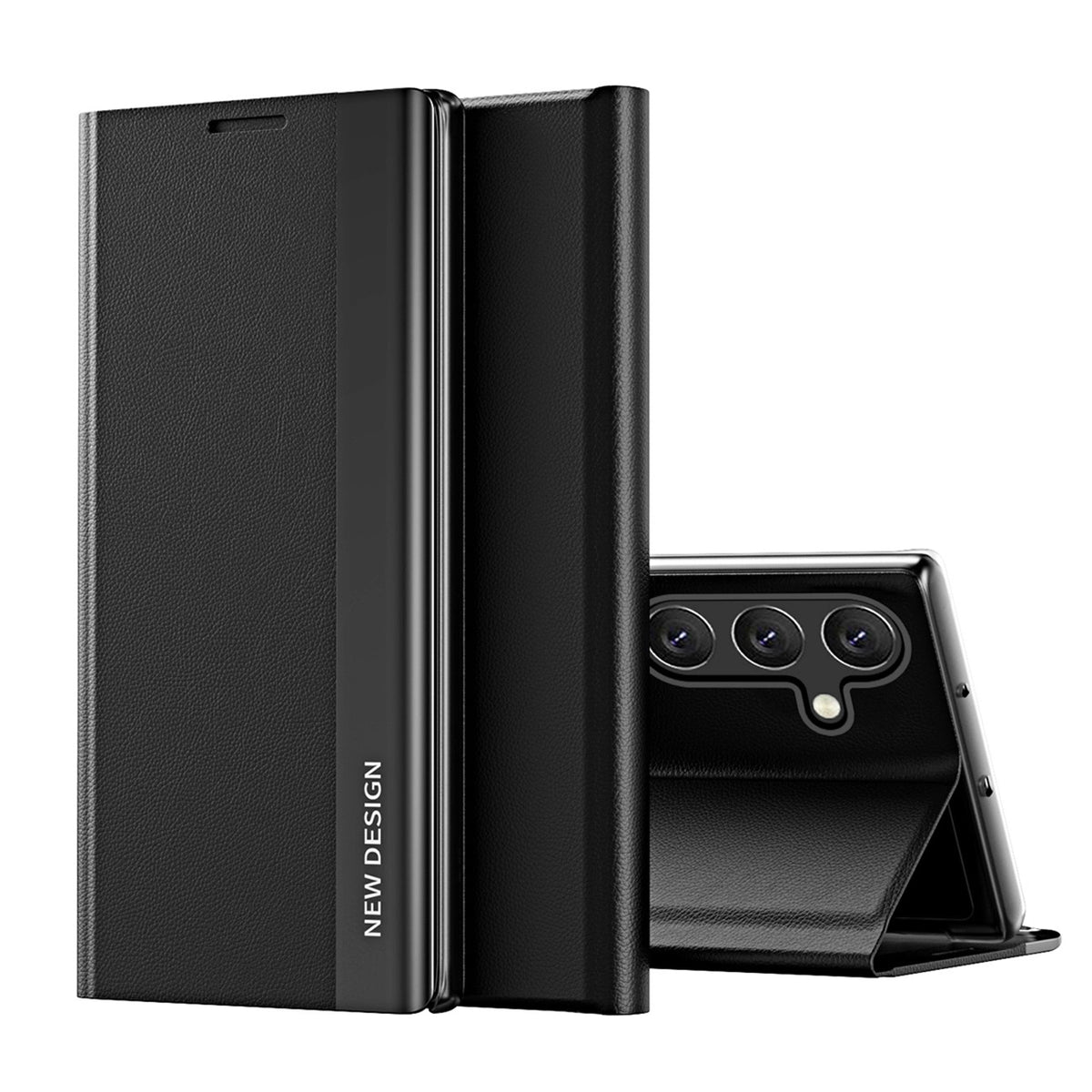 Ümbris kaanega Sleep Case Pro Samsung S25 Ultra (must)