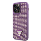 Guess Ümbris GUHCP15XHDGTPU Rhinestones Triangle Metal Logo iPhone 15 Pro Max (roosa)