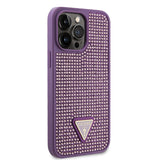 Guess Ümbris GUHCP15XHDGTPU Rhinestones Triangle Metal Logo iPhone 15 Pro Max (roosa)