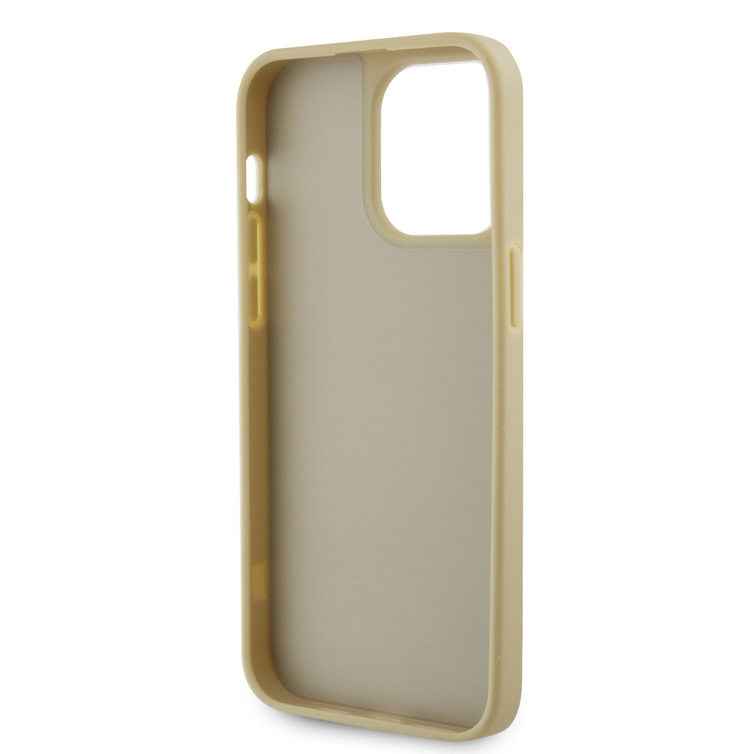 Guess Ümbris GUHCP15XHDGTPD Rhinestones Triangle Metal Logo iPhone 15 Pro Max (kuldne)