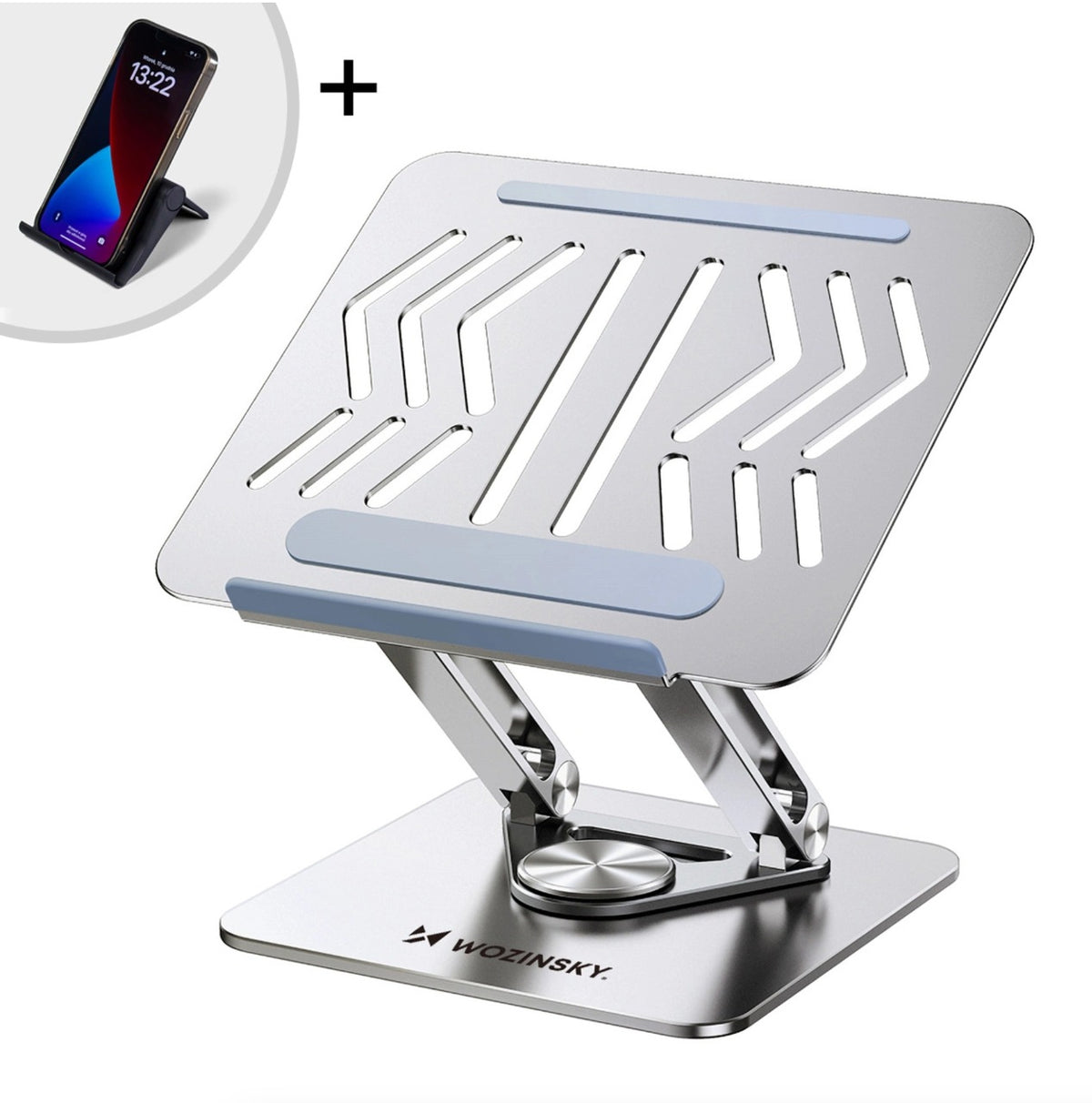 Universaalne kokkupandav alus sülearvutile Wozinsky WRSCPY84SS (hõbe)