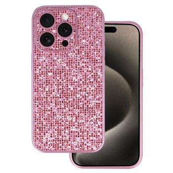 Silikoon Flash Case Crystal Iphone 15 Pro (roosa)