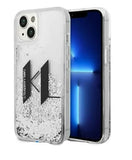 Karl Lagerfeld Ümbris KLHCP14XLBKLCS Iphone 14 Pro Max (Liguid glitter big KL Logo/ Silver)
