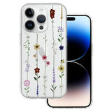 Silikoon Flower Case iPhone 14 Pro Max (läbipaistev/lilled)