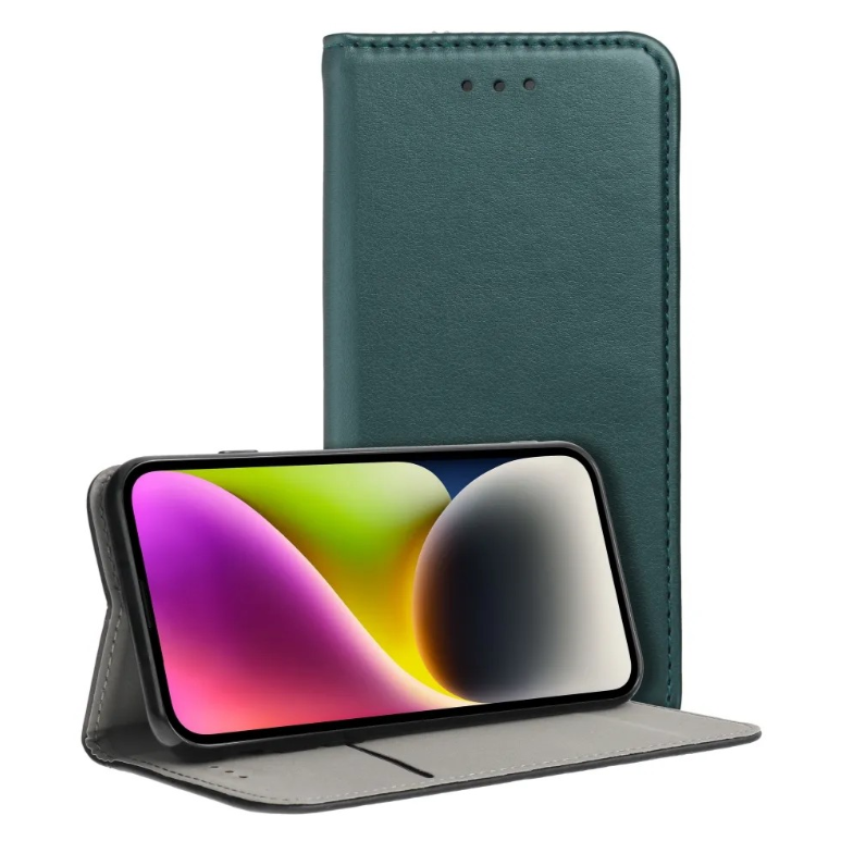 Ümbris kaanega Smart Magnetic Samsung A26 (tumeroheline)