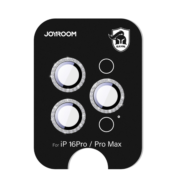 Kaitseklaas Joyroom JR-MSJ0309 Rhinestones tagakaamerale iPhone 16 Pro/ 16 Pro Max (hõbe)