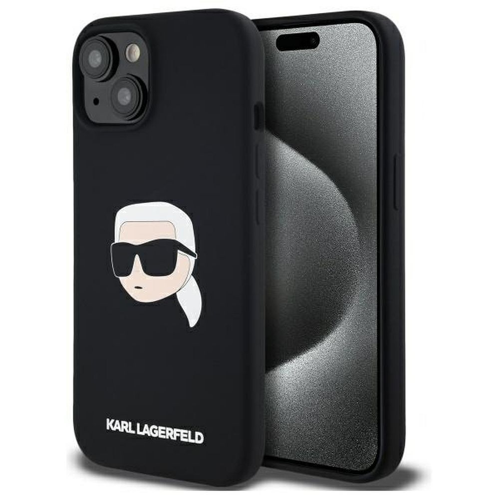 Karl Lagerfeld Ümbris MagSafe Karl Heads KLHMP15SSKHPPLK  iPhone 15 (must)