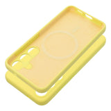 Ūmbris Liquid Silicone MagSafe Samsung S25 (kollane)