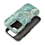 Ümbris F-Protect Mirage Magsafe iPhone 15 (roheline marmor)